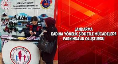 Jandarma kadına yönelik şiddetle mücadelede farkındalık oluşturdu