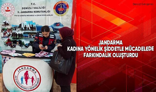 Jandarma kadına yönelik şiddetle mücadelede farkındalık oluşturdu