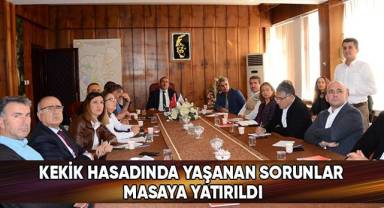 Kekik hasadında yaşanan sorunlar masaya yatırıldı