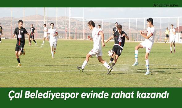 Kırmızı grupta Çal Belediyespor evinde rahat kazandı