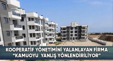 Kooperatif yönetiminin iddialarını yalanlayan firma;
