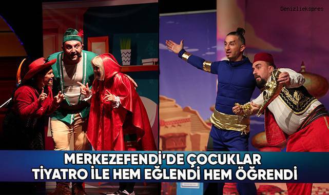Merkezefendi’de Çocuklar Tiyatro İle Hem Eğlendi Hem Öğrendi