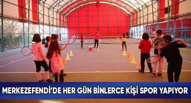 Merkezefendi’de Her Gün Binlerce Kişi Spor Yapıyor