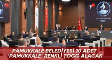 Pamukkale Belediyesi 10 adet 'Pamukkale' renkli Togg alacak