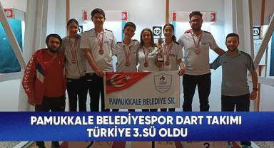 Pamukkale Belediyespor Dart Takımı Türkiye 3.Sü Oldu