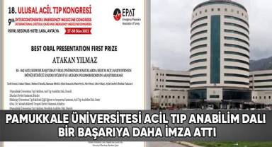 Pamukkale Üniversitesi Acil Tıp Anabilim Dalı Bir Başarıya Daha İmza Attı