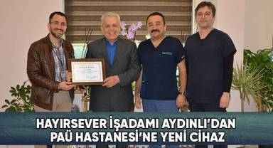PAÜ Hastanesi'ne Bağışlar Devam Ediyor