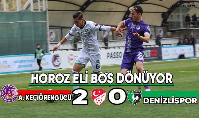 Spor Toto 1. Lig: Ankara Keçiörengücü: 2 - Denizlispor: 0