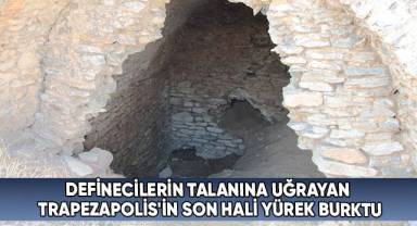 Trapezapolis'teki Roma dönemine ait tarihi kalıntılar delik deşik edildi