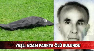 Yaşlı adam parkta ölü bulundu