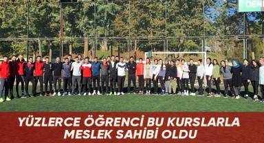 Yüzlerce öğrenci bu kurslarla meslek sahibi oldu