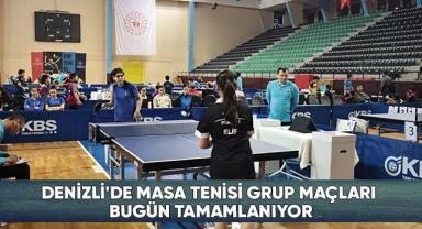 122 sporcunun ter döktüğü masa tenisi yarışmasında sona gelindi