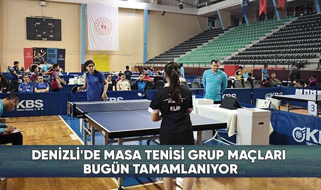 122 sporcunun ter döktüğü masa tenisi yarışmasında sona gelindi