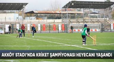 Akköy Stadı’nda Kriket Şampiyonası Heyecanı Yaşandı