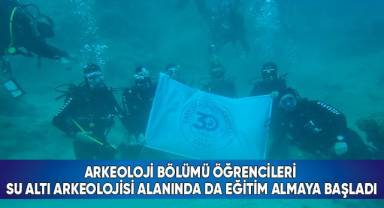 Arkeoloji Bölümü öğrencileri su altı arkeolojisi alanında da eğitim almaya başladı