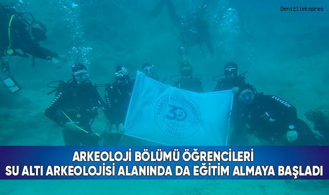 Arkeoloji Bölümü öğrencileri su altı arkeolojisi alanında da eğitim almaya başladı