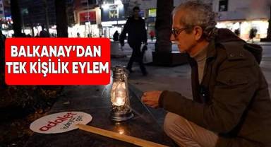 Balkanay'dan tek kişilik eylem