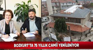 Bozkurt’ta 75 Yıllık Camii Yenileniyor