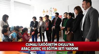 Bozkurt’ta Cumalı İlköğretim Okulu’na Araç, Gereç ve Eğitim Seti Yardımı Yapıldı