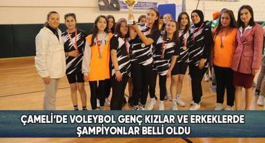 Çameli’de Voleybol Genç Kızlar Ve Erkeklerde Şampiyonlar Belli Oldu