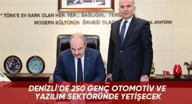 Denizli'de 250 genç otomotiv ve yazılım sektöründe yetişecek