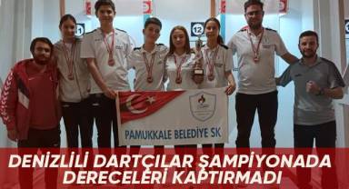 Denizlili dartçılar şampiyonada dereceleri kaptırmadı