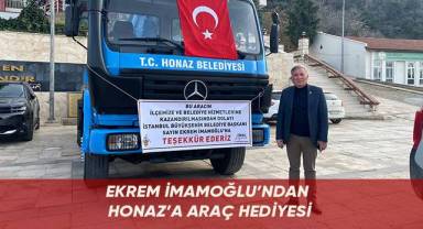 EKREM İMAMOĞLU'NDAN HONAZ'A ARAÇ HEDİYESİ