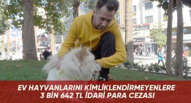 Ev hayvanlarını kimliklendirmeyenlere 3 bin 642 TL idari para cezası