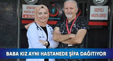 Evde baba kız, hastanede usta çırak oluyorlar