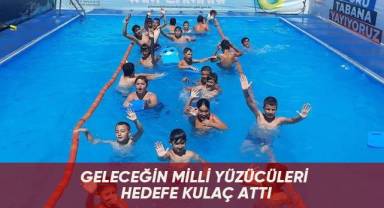 Geleceğin milli yüzücüleri hedefe kulaç attı