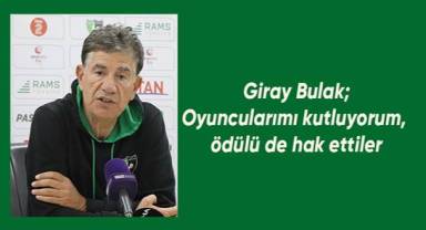 Giray Bulak; Oyuncularımı kutluyorum, ödülü de hak ettiler