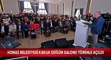Honaz Belediyesi Kaklık Düğün Salonu Törenle Açıldı