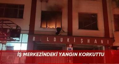İş merkezindeki yangın korkuttu