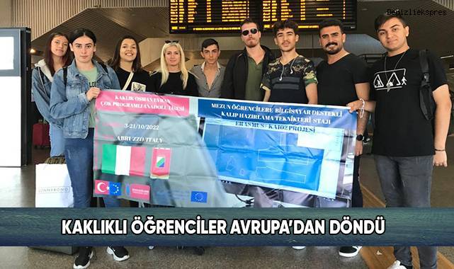 Kaklıklı Öğrenciler Avrupa’dan Döndü