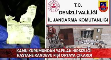 Kamu kurumundan yapılan hırsızlığı hastane randevu fişi ortaya çıkardı
