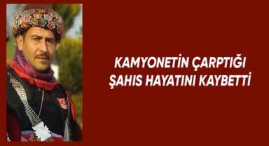 Kamyonetin çarptığı şahıs hayatını kaybetti