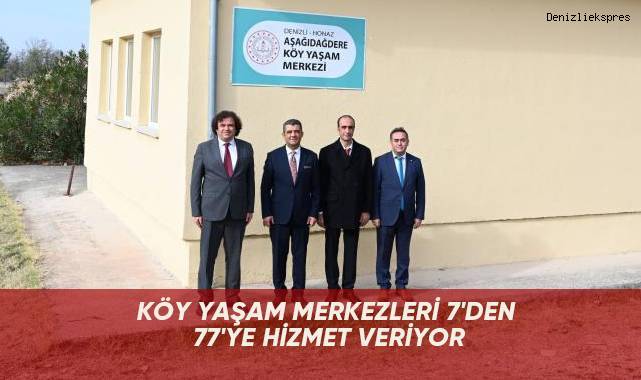 Köy yaşam merkezleri 7'den 77'ye hizmet veriyor