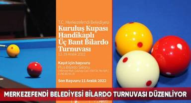 Merkezefendi Belediyesi Bilardo Turnuvası Düzenliyor