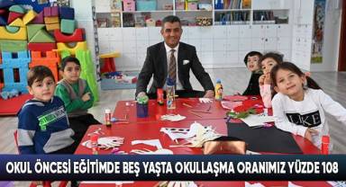 Okul Öncesi Eğitimde Beş Yaşta Okullaşma Oranımız Yüzde 108