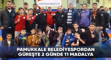 Pamukkale Belediyespordan Güreşte 2 Günde 11 Madalya