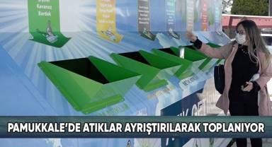 Pamukkale’de Atıklar Ayrıştırılarak Toplanıyor