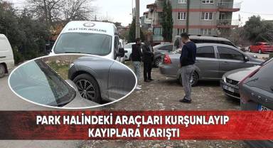 Park halindeki araçları kurşunlayıp kayıplara karıştı