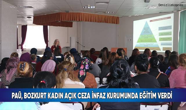 PAÜ, Bozkurt Kadın Açık Ceza İnfaz Kurumunda Eğitim Verdi