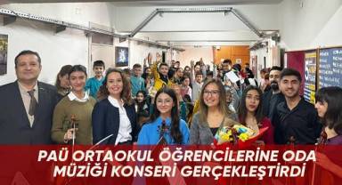 PAÜ ortaokul öğrencilerine oda müziği konseri gerçekleştirdi