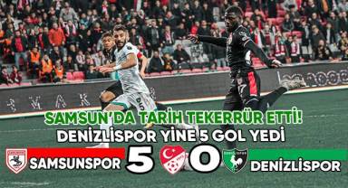 Samsunspor - Denizlispor maç sonucu: 5-0