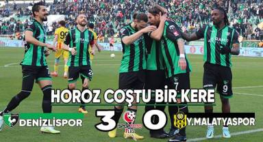 Spor Toto 1. Lig: A. Denizlispor: 3 - Yeni Malatyaspor: 0