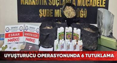 Uyuşturucu operasyonunda 6 tutuklama