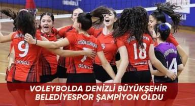 Voleybolda Denizli Büyükşehir Belediyespor şampiyon oldu