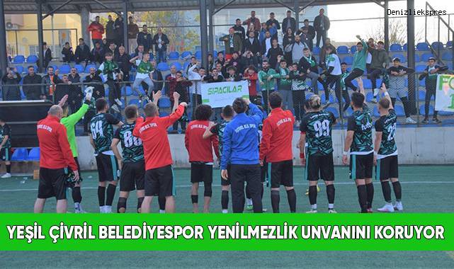 Yeşil Çivril Belediyespor yenilmezlik unvanını koruyor