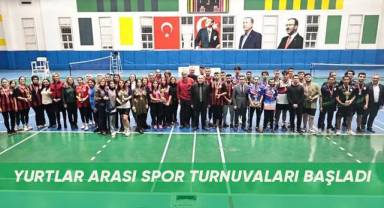Yurtlar arası spor turnuvaları başladı